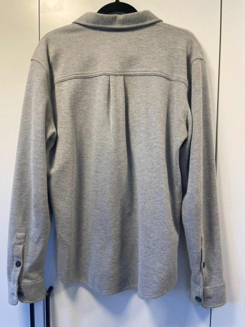Marine Layer Gray Twill Overshirt (Shacket) Size Medium - Picture 2 of 4